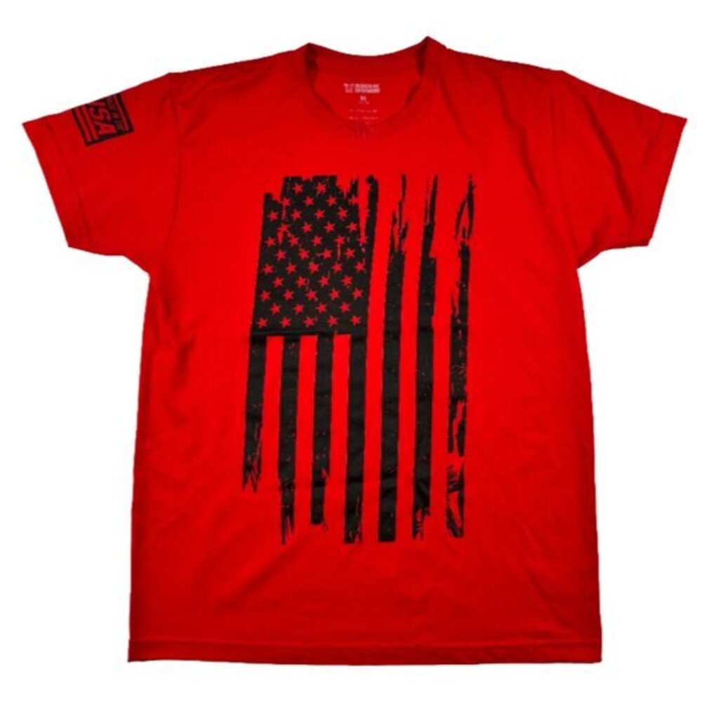 Rags of Honor Red and Black Battle Flag Dri Fit Tee
